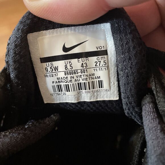 Nike Lunar Fingertrap TR Wide Black Men's Sneaker Shoe Size 9.5W - Picture 9 of 9